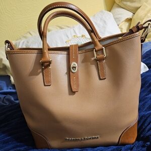 Dooney & Bourke Shelby Brown Leather Tote